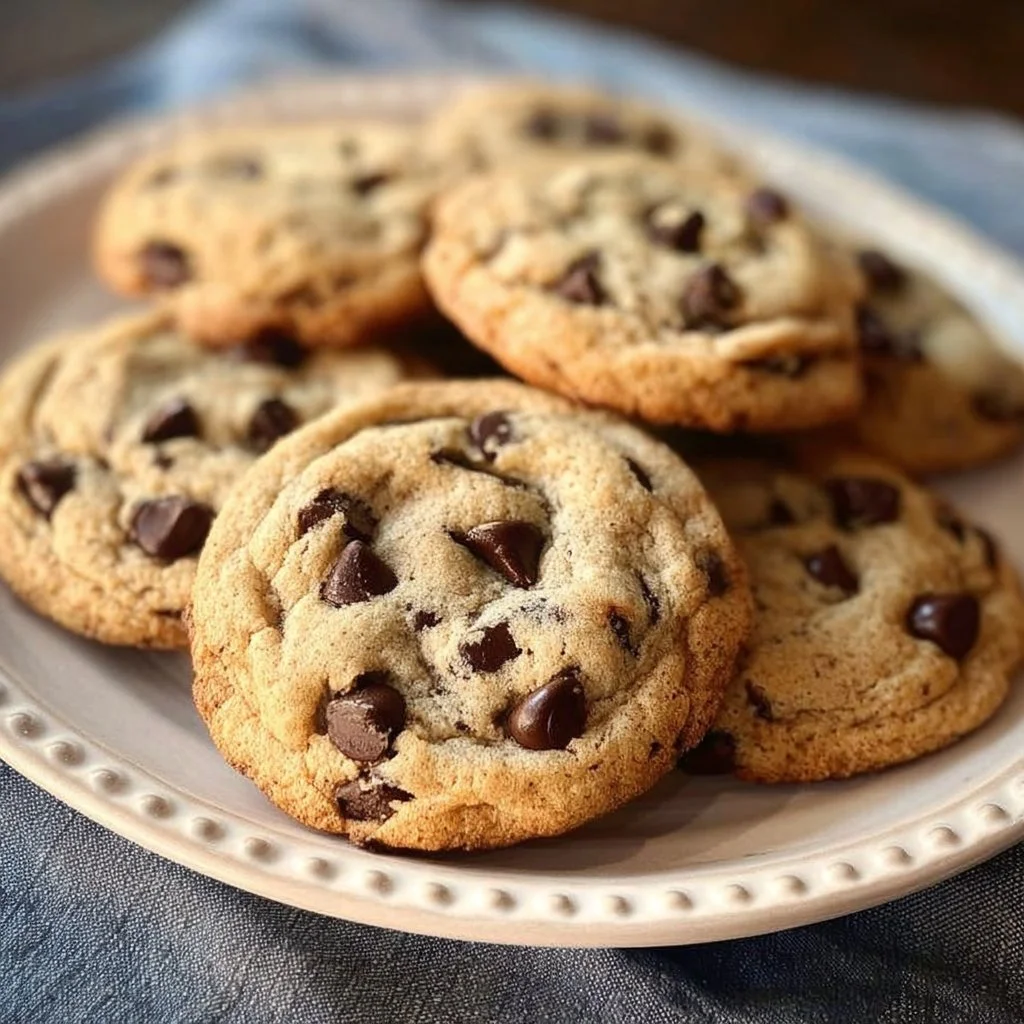 Delicious Joanna Gaines chocolate chip cookies on a plate