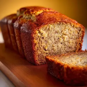Deliciously baked Air Fryer Banana Bread with a golden brown crust