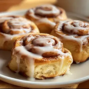 Deliciously fluffy air fryer cinnamon rolls ready to enjoy
