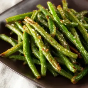 Crispy air fryer green beans recipe