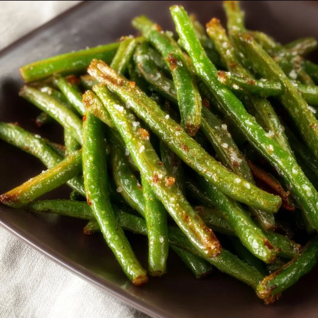 Crispy air fryer green beans recipe