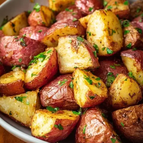 Crispy air fryer red potatoes cooked to perfection
