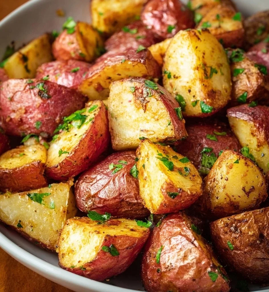 Crispy air fryer red potatoes cooked to perfection