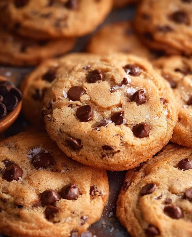 Bisquick chocolate chip cookies fresh out of the oven for a tasty treat