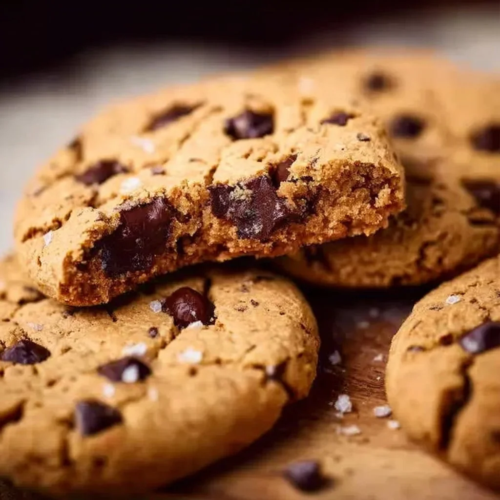 Delicious homemade chickpea cookies on a baking tray