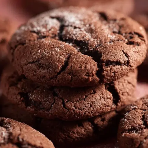 Delicious chocolate cake mix cookies on a plate