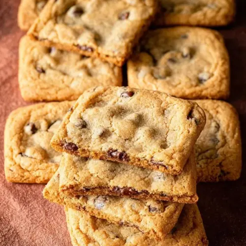 Delicious chocolate chip pan cookies baked to perfection