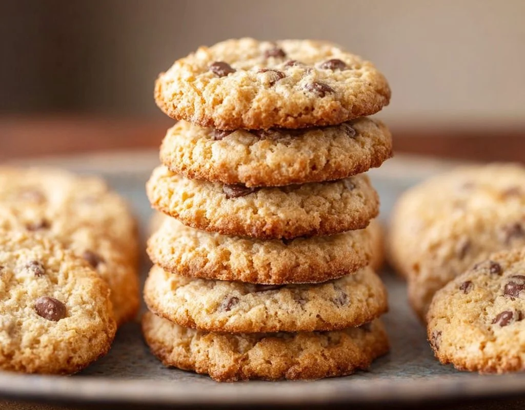Baked Coconut Flour Cookies on a cooling rack, gluten-free and delicious.