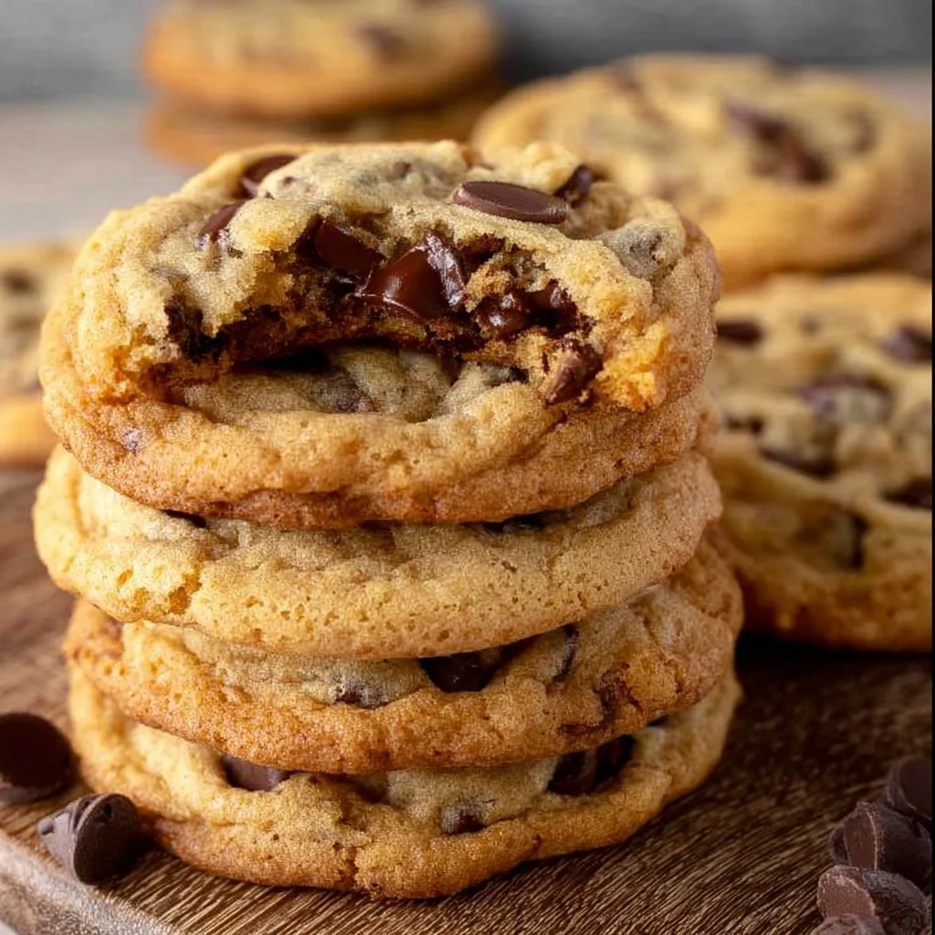 Freshly baked Crumbl chocolate chip cookies on a cooling rack.
