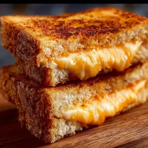 Crispy air fryer grilled cheese sandwich with melted cheese and golden bread