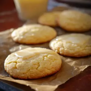Kentucky Butter Cake Cookies freshly baked on a cooling rack