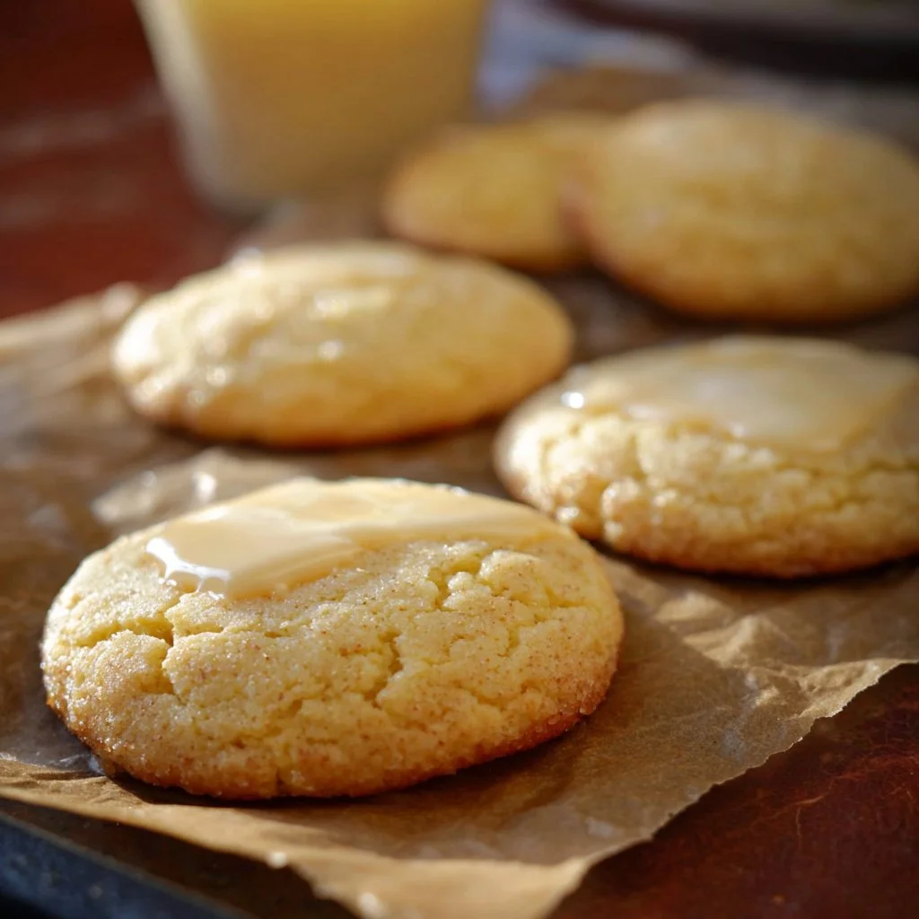 Kentucky Butter Cake Cookies freshly baked on a cooling rack