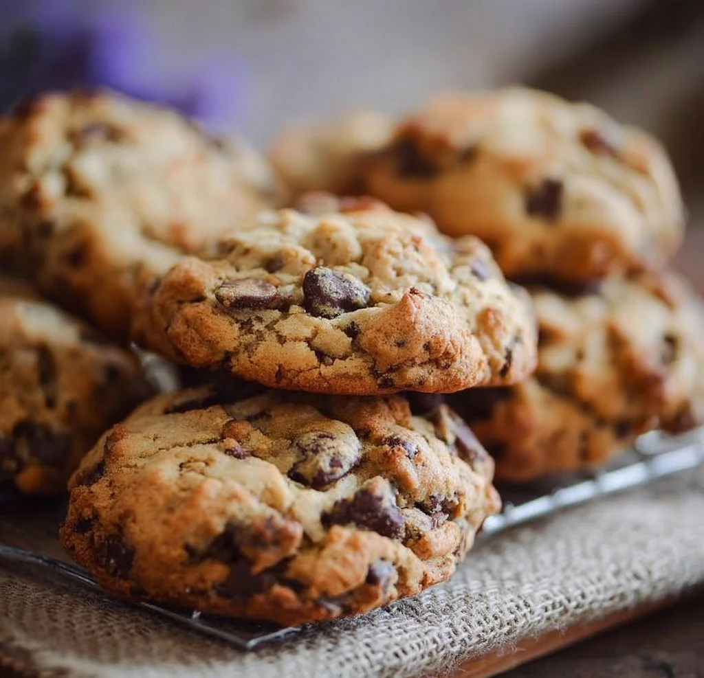 Delicious Levain Bakery chocolate chip cookies fresh out of the oven