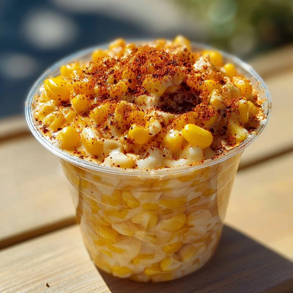 Delicious Mexican Street Corn (Elote) topped with cheese and spices