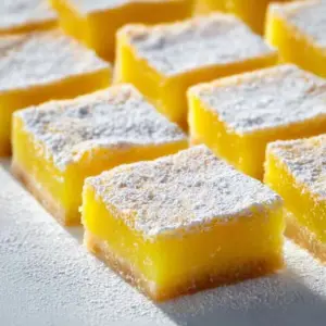 Delicious homemade orange bars with a vibrant orange color on a wooden table.