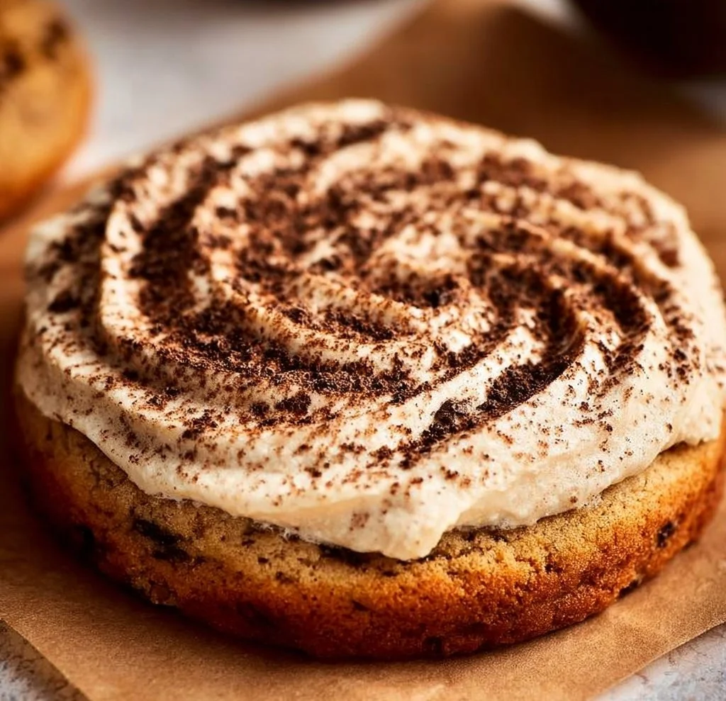 Delicious Tiramisu Cookies with coffee and cream flavor