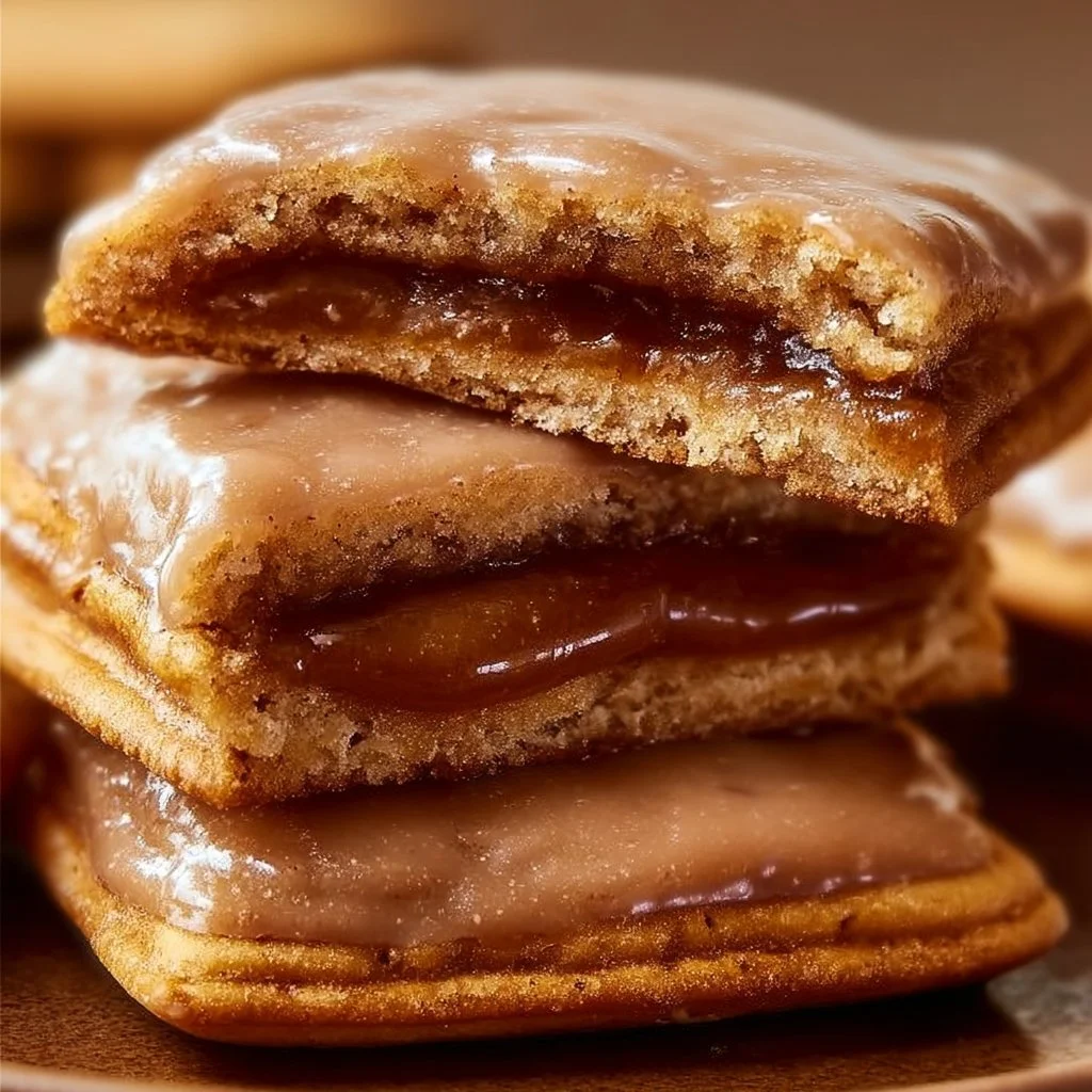 Brown Sugar Pop Tart Cookies decorated with icing and sprinkles