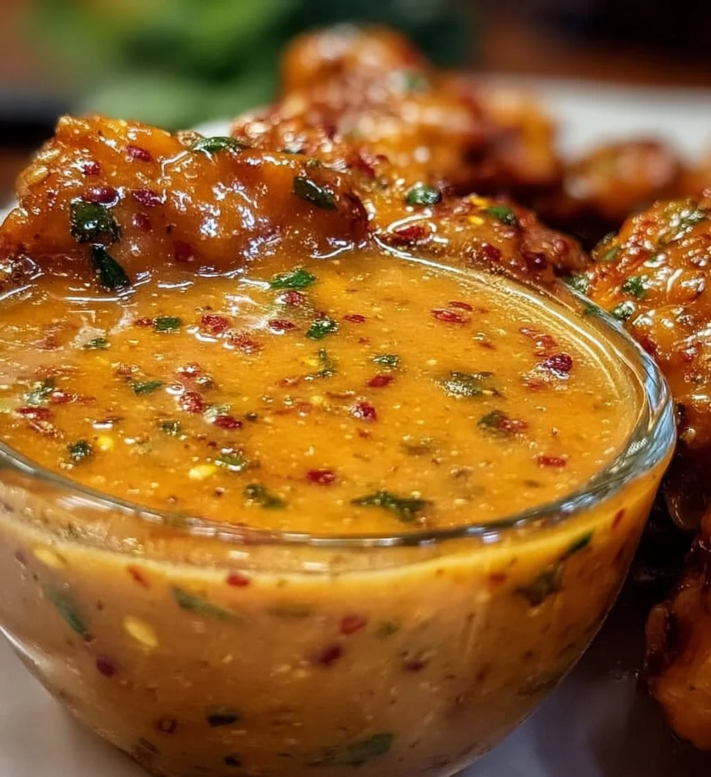 Bottle of hot honey from Hot Honey Ranch with a rustic background