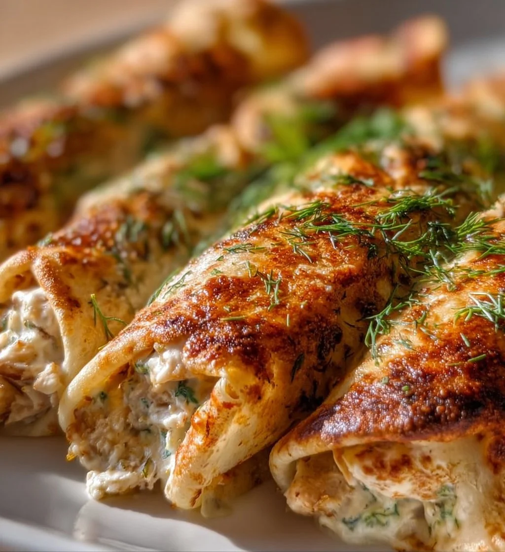 Dill pickle ranch chicken taquitos served on a plate